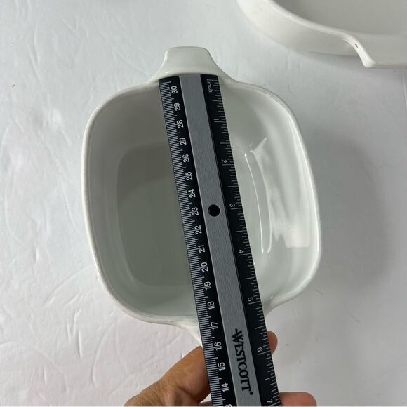 Vintage Bundle of Two CORNING WARE BLUE CORNFLOWER  Size 9” and 2 3/4 Cup White - Picture 13 of 14